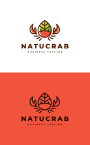 Nature Crab Logo Template Screenshot 3