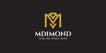 M Diamond Letter Logo Screenshot 1