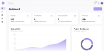 Zenith – Modern Project Dashboard HTML Screenshot 3