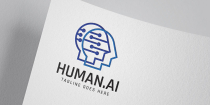 Human Ai Virtual Logo Template Screenshot 1