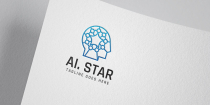 Ai Star Logo Template Screenshot 1